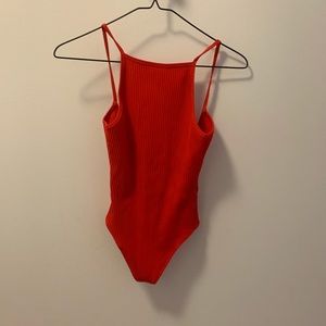 Wilfred Aritzia XS red body suit NWOT